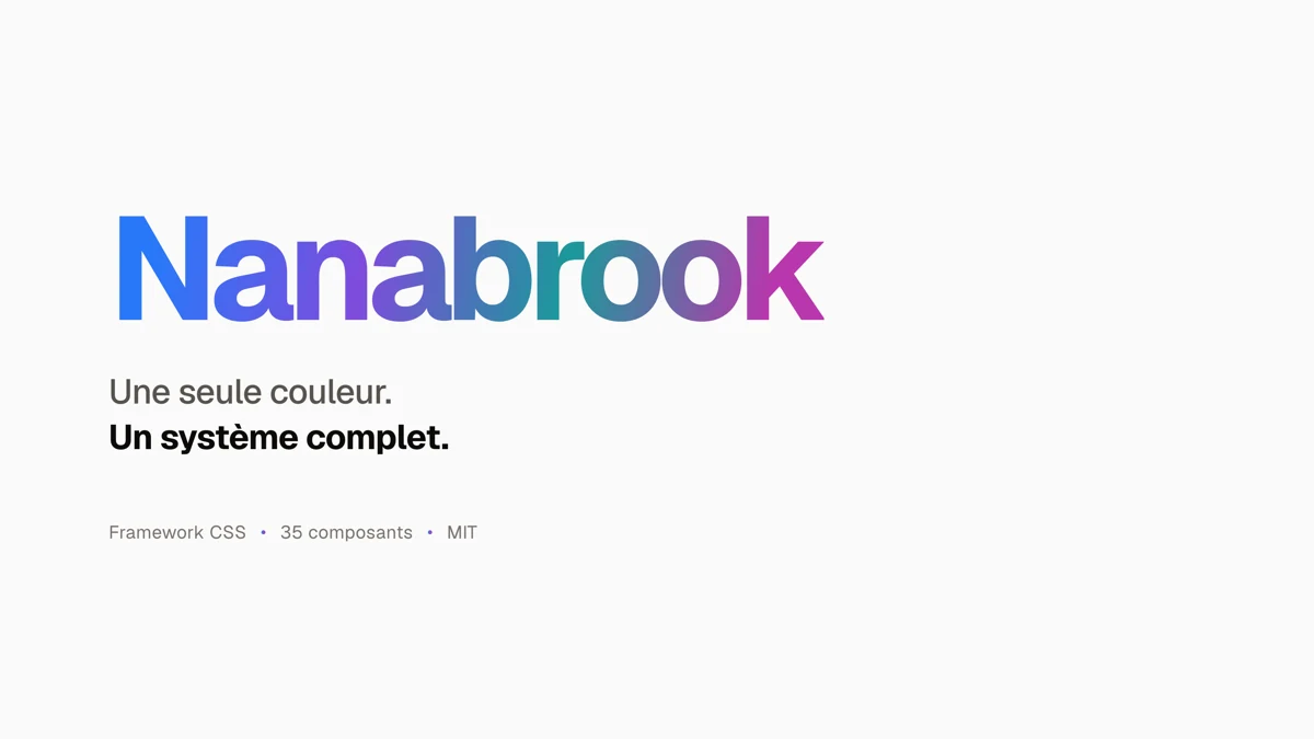 Nanabrook — framework CSS token-driven