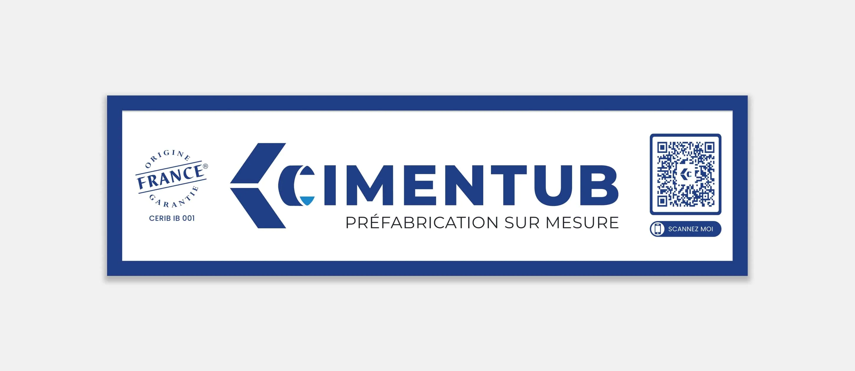 Étiquettes apposées sur l'ensemble des ouvrages Cimentub